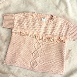 GAP Knit Pink Sparkle Boxy Sweater Size 4